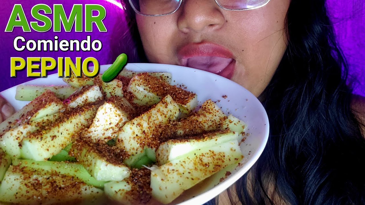 ASMR COMIENDO PEPINO