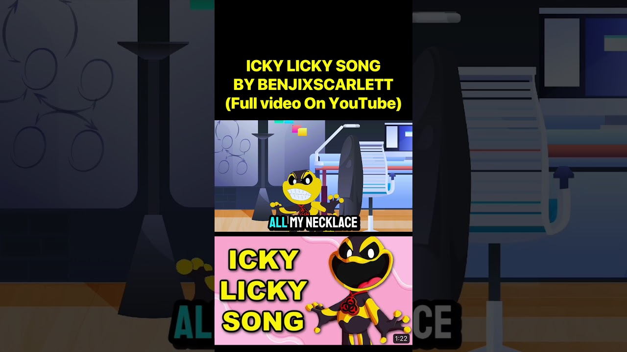 Icky LICKY Song 🎶 (Poppy Playtime Chapter 4 Nightmare Critters)
