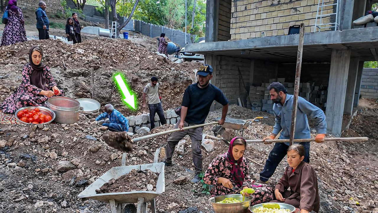 Big Family Teamwork on Our Dream Farm 🧱 The Second Stone Wall Is Rising