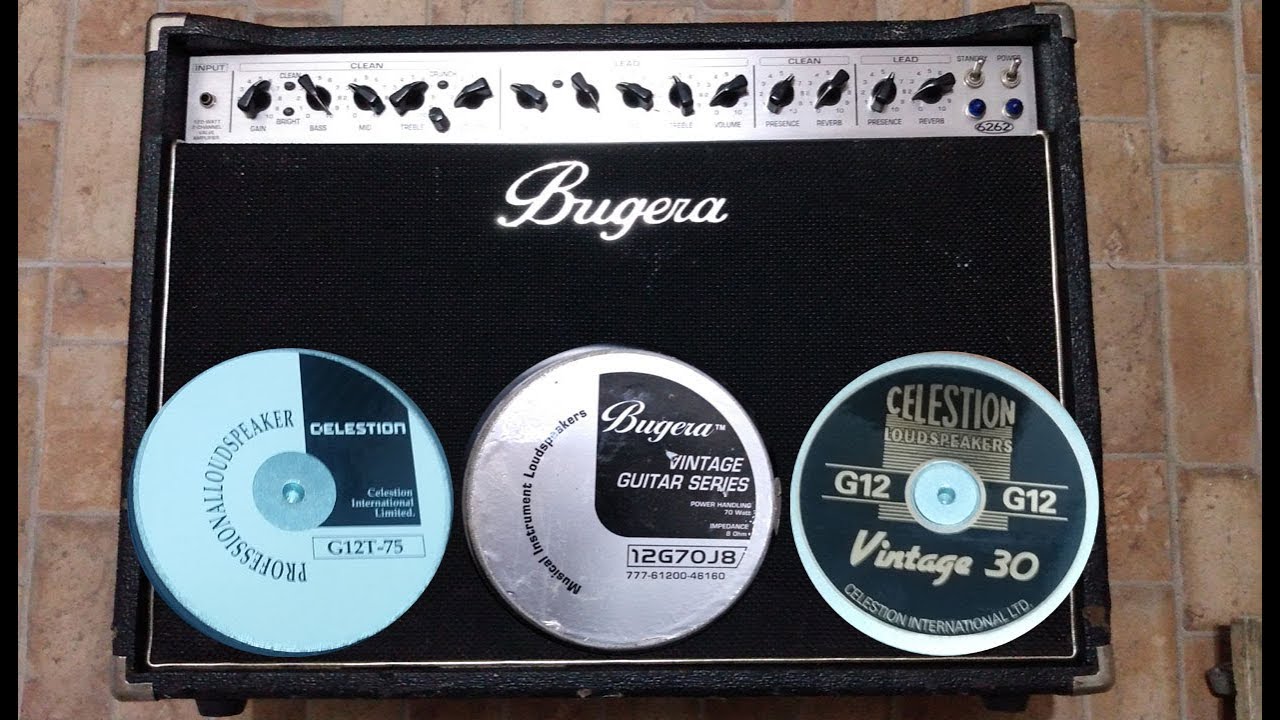 Bugera 6262 stock speakers x Celestion V30 & G12T75