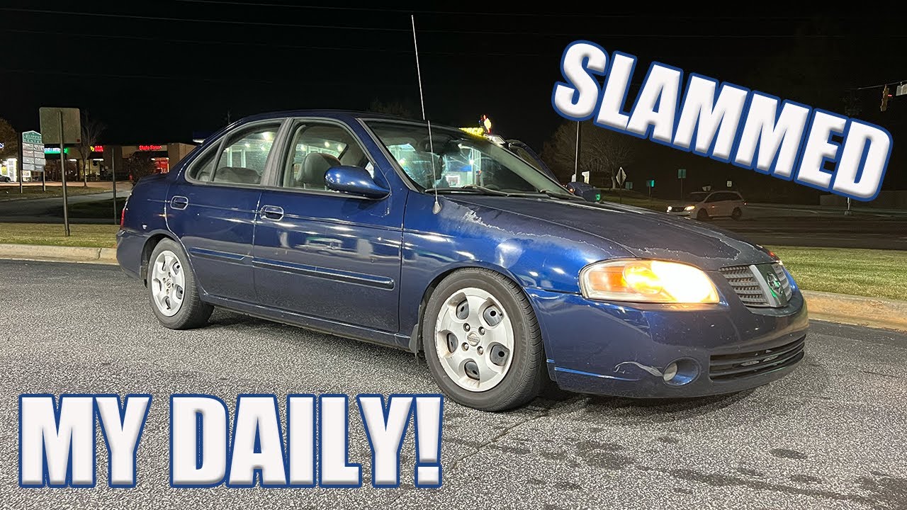 SLAMMING MY DAILY!!! AND IT LOOKS SOO MUCH BETTER!!! 2005 NISSAN SENTRA 1.8S