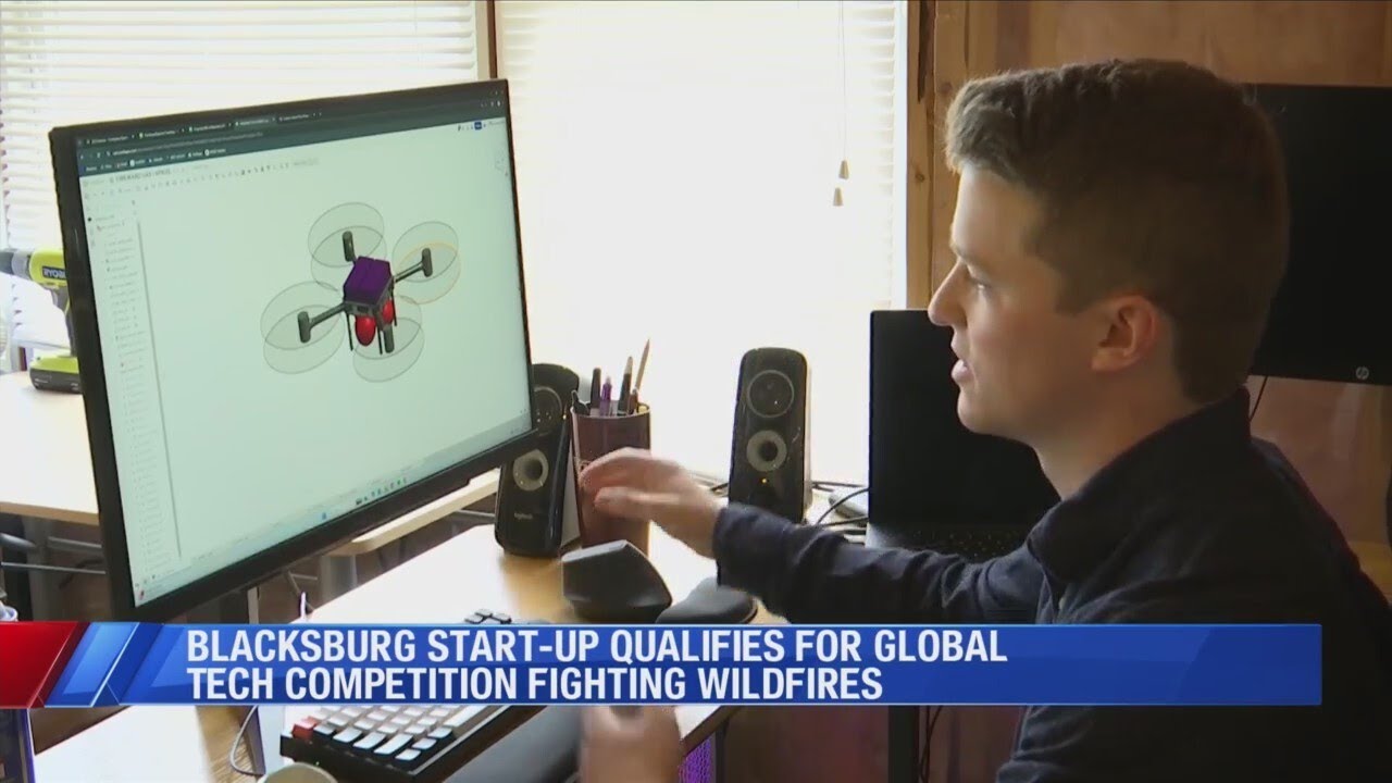 Blacksburg startup qualifies for global tech competition to fight wildfires