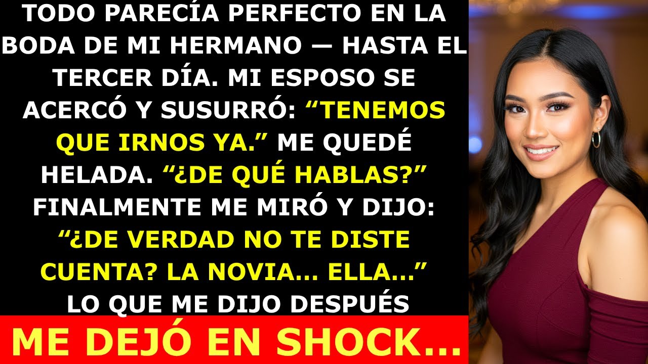 En la Boda de Mi Hermano, Mis Padres Reían Cuando Mi Esposo Dijo: “Tenemos Que Irnos.” Y Luego...