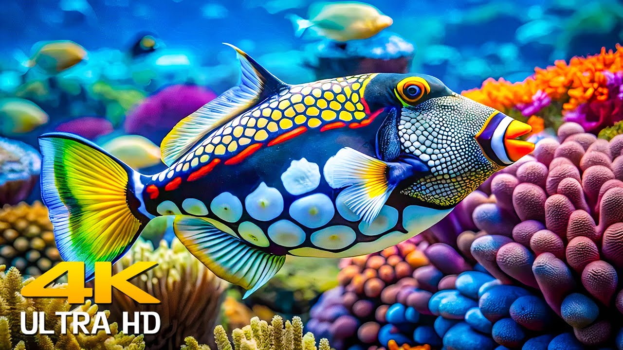 Underwater Wonders 4K - Marvel at Sea Animal in The Best 4K Aquarium 🐳