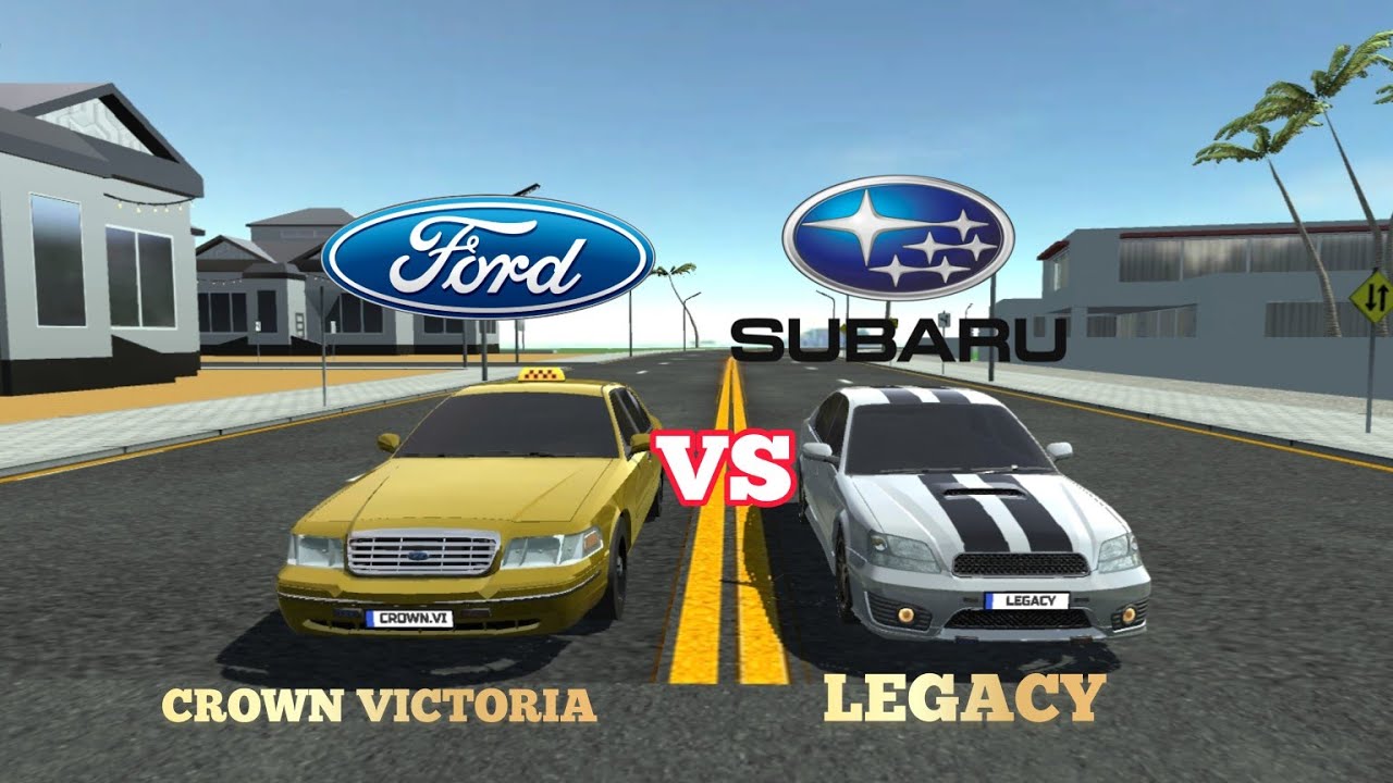 Car Simulator 2 Ford Crown Victoria Vs Subaru Legacy | Top Speed | Sound Test | Brake Test | Acc...