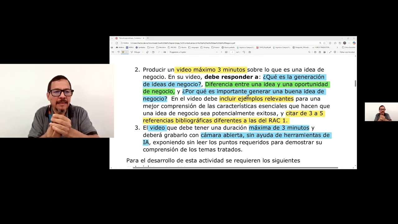 Fase 1 - Contextualización de las ideas de negocio (LSC)