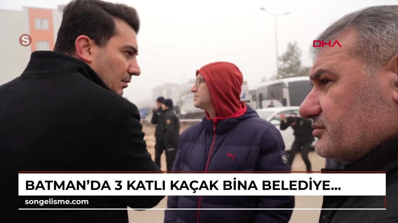 BATMAN'da 3 katlı kaçak bina, belediye ekiplerince yıkıldı