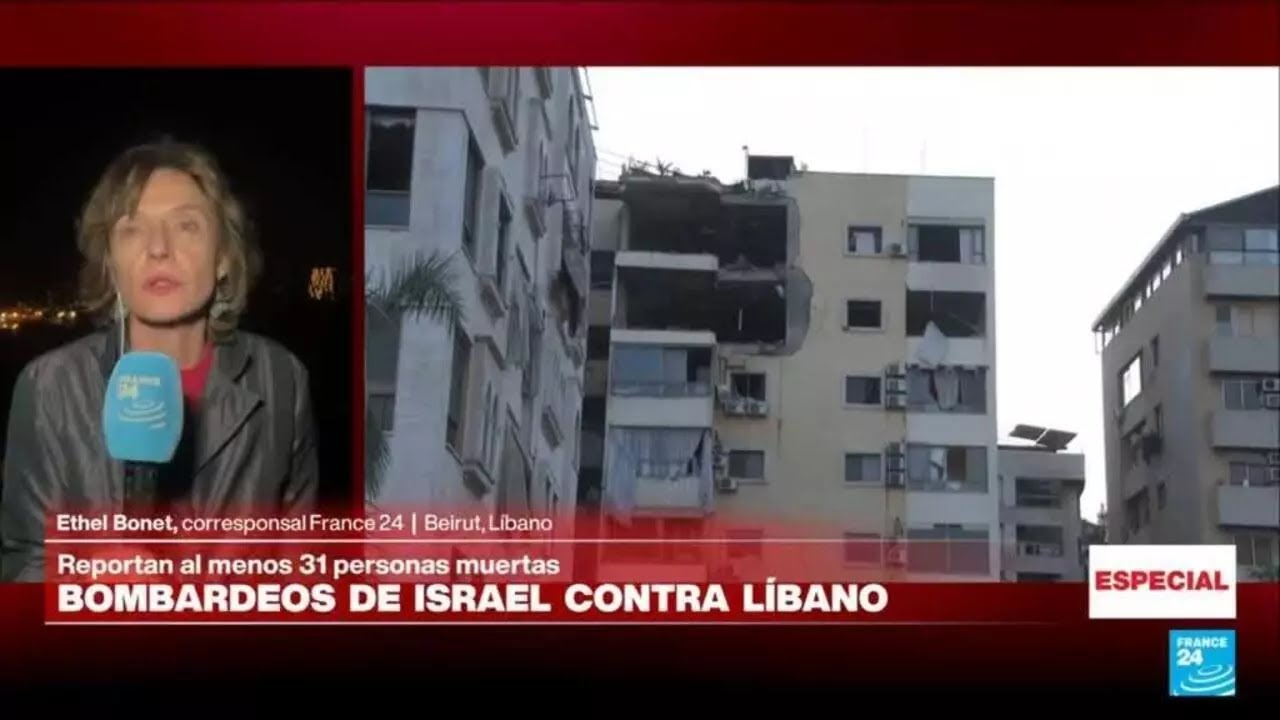 Informe desde Beirut: más de 30 muertos tras bombardeos de Israel contra Líbano • FRANCE 24