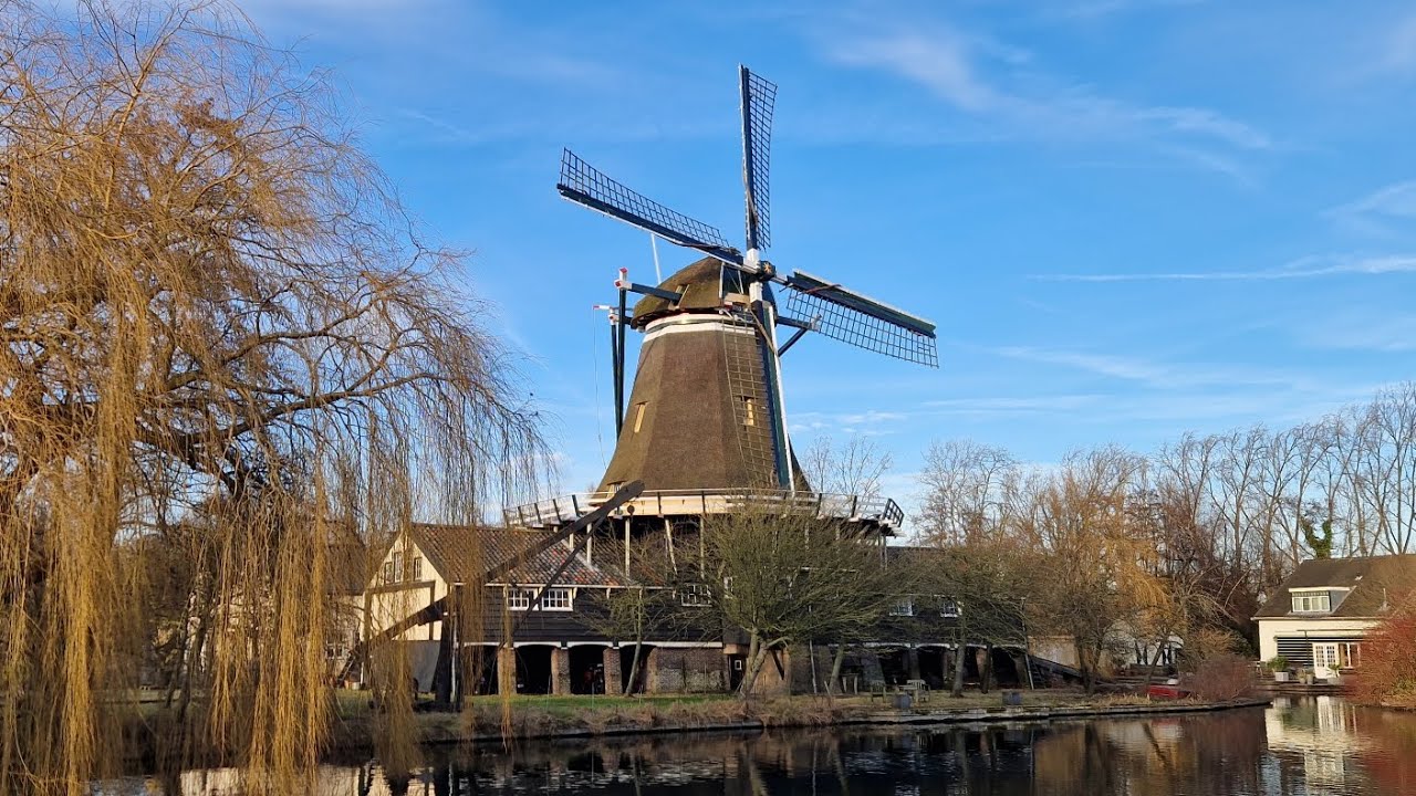 Houtzaagmolen de Herder in Leiden.