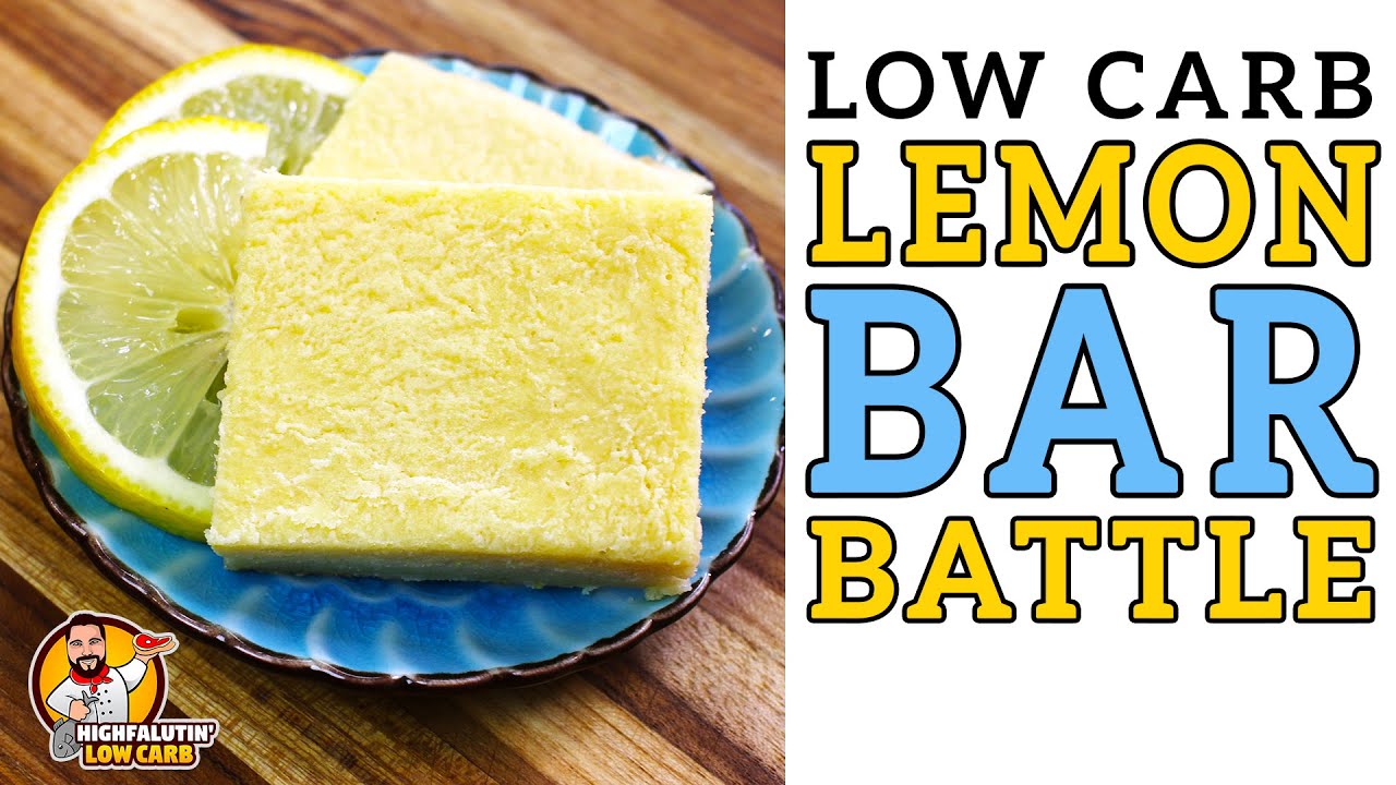Low Carb LEMON BAR Battle 🍋 The BEST Keto Lemon Bars Recipe!