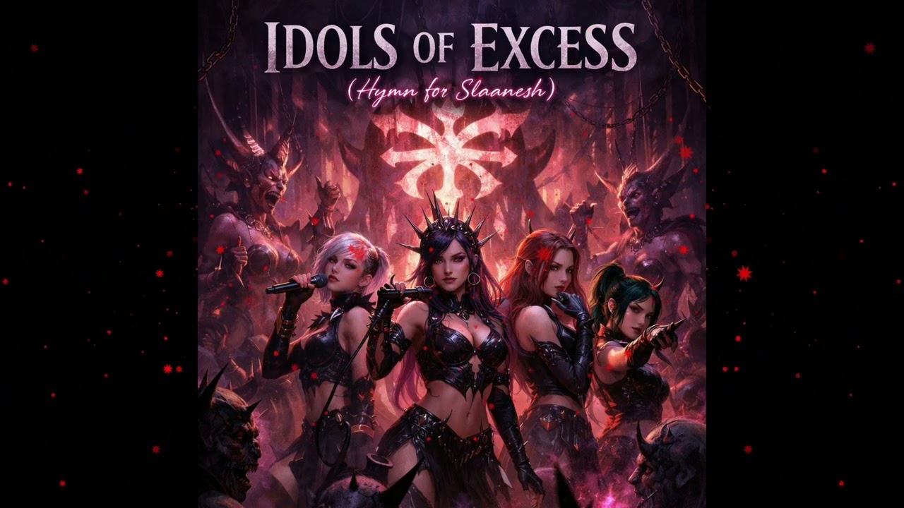 Idols of Excess #Kpop #DarkKpop #Warhammer40k #Drukhari #FemaleGroup #SunoAI