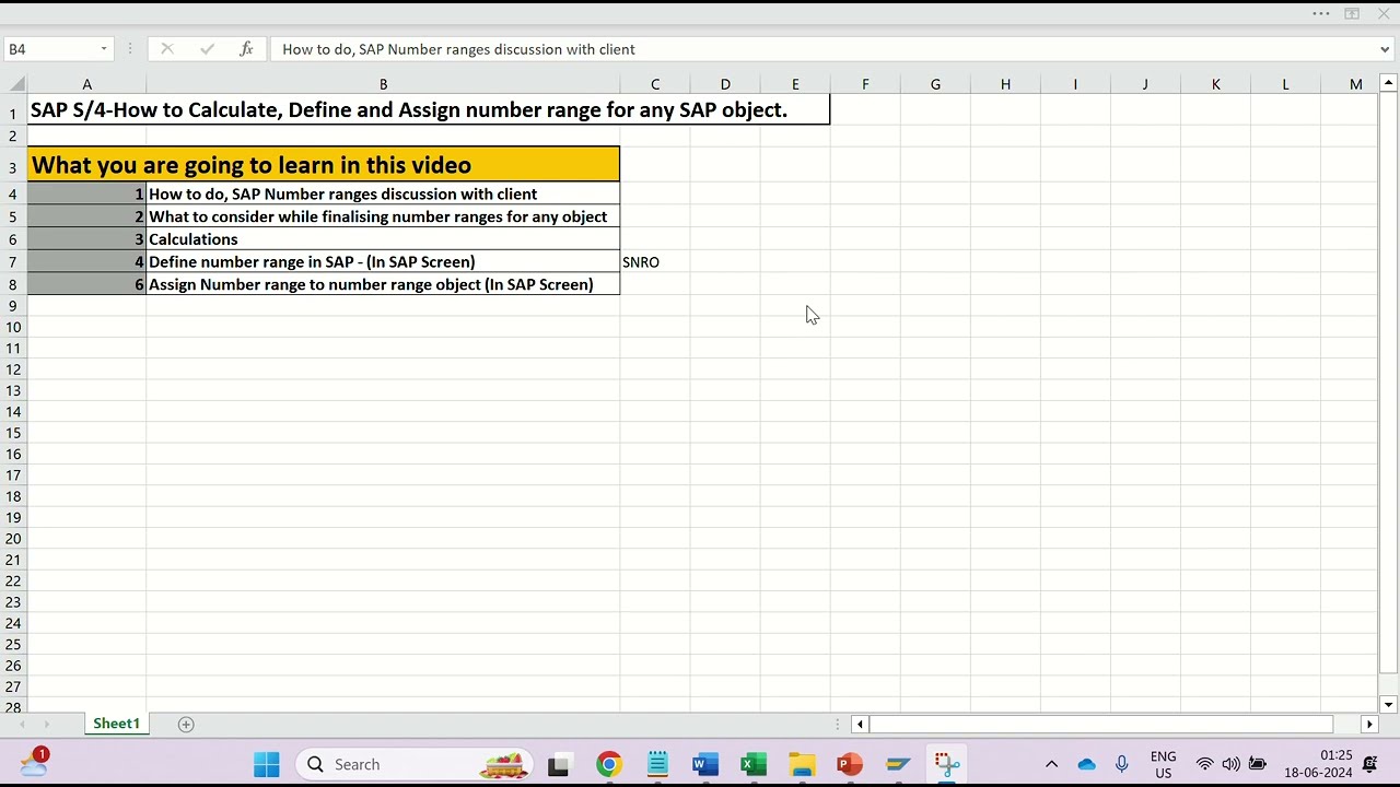 SAP S/4-How to Calculate, Define and Assign number range for any SAP object.