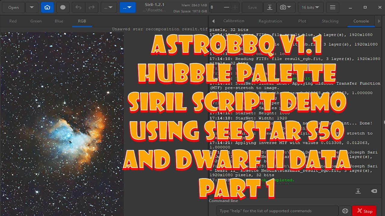 AstroBBQ Hubble Palette Script For Siril