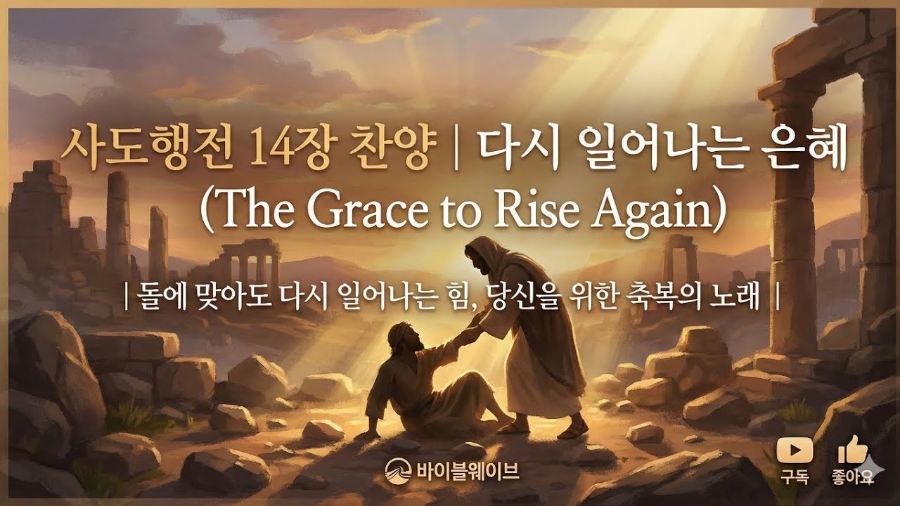 사도행전 14장 찬양 | 돌에 맞아도 다시 일어나는 힘, 당신을 위한 축복의 노래 #바이블웨이브 #바이블스토리뮤직 #BSM #사도행전14장
