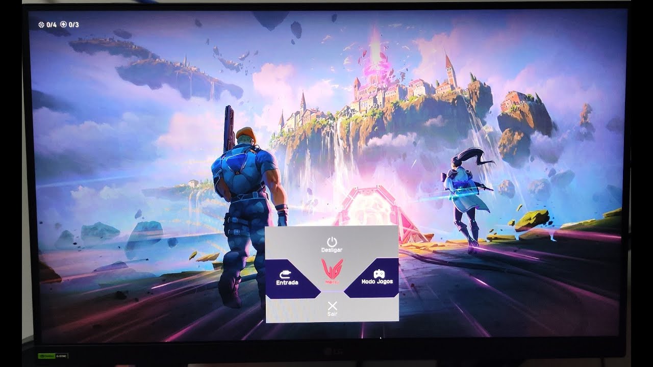 Configuração Monitor LG 24GS60F-B 180Hz