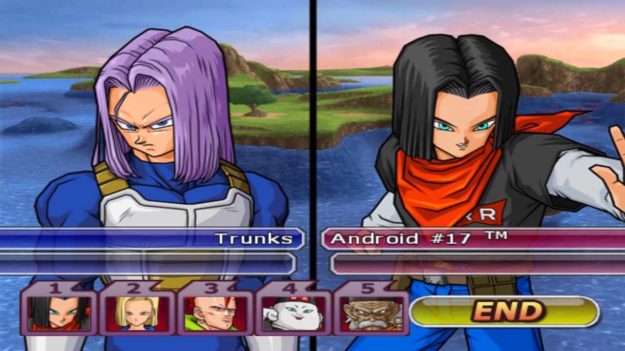 TRUNKS (RED POTARA) VS ANDROIDS (COM VS COM) - Dragon Ball Z Budokai Tenkaichi 3