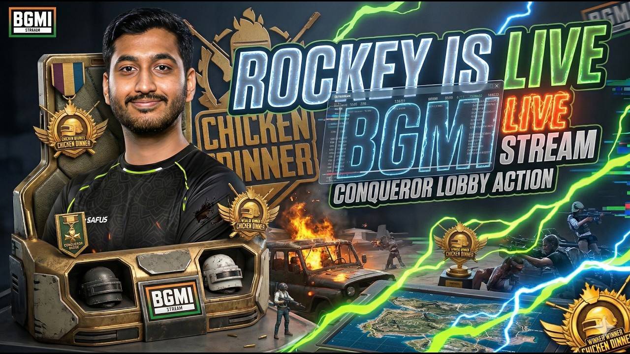 Lets Play Some BGMI !!! 😎 | BGMI LIVE | Road to 2K #RockeyisLIVE #bgmilive #soul #godlike