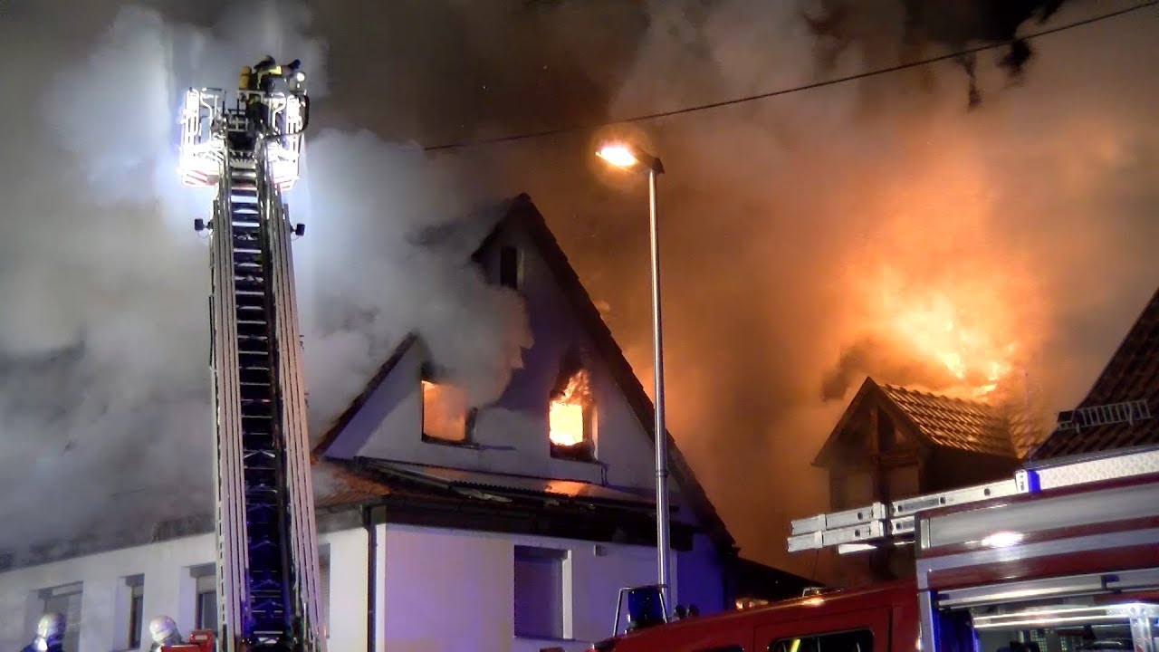 Großbrand in Waiblingen-Hegnach | 06.02.2019
