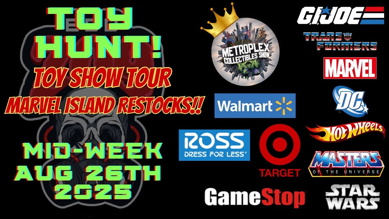 MARVEL ISLANDS RESTOCK! TOY HUNTING ACTION FIGURES AUG 27th METROPLEX SHOW ROSS WALMART SCORES!