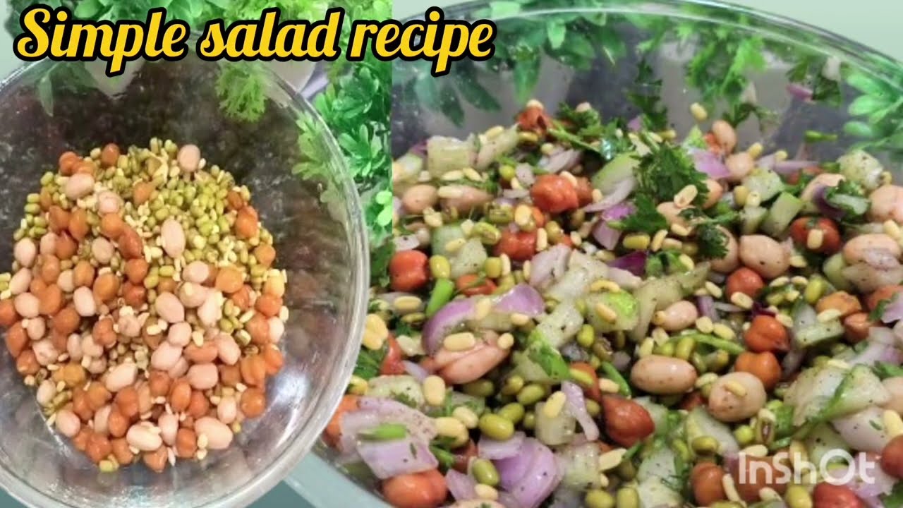 Healthy salad recipe 🥗 protein salad cooking recipes food recipe# do subscribe #simple salad recipe