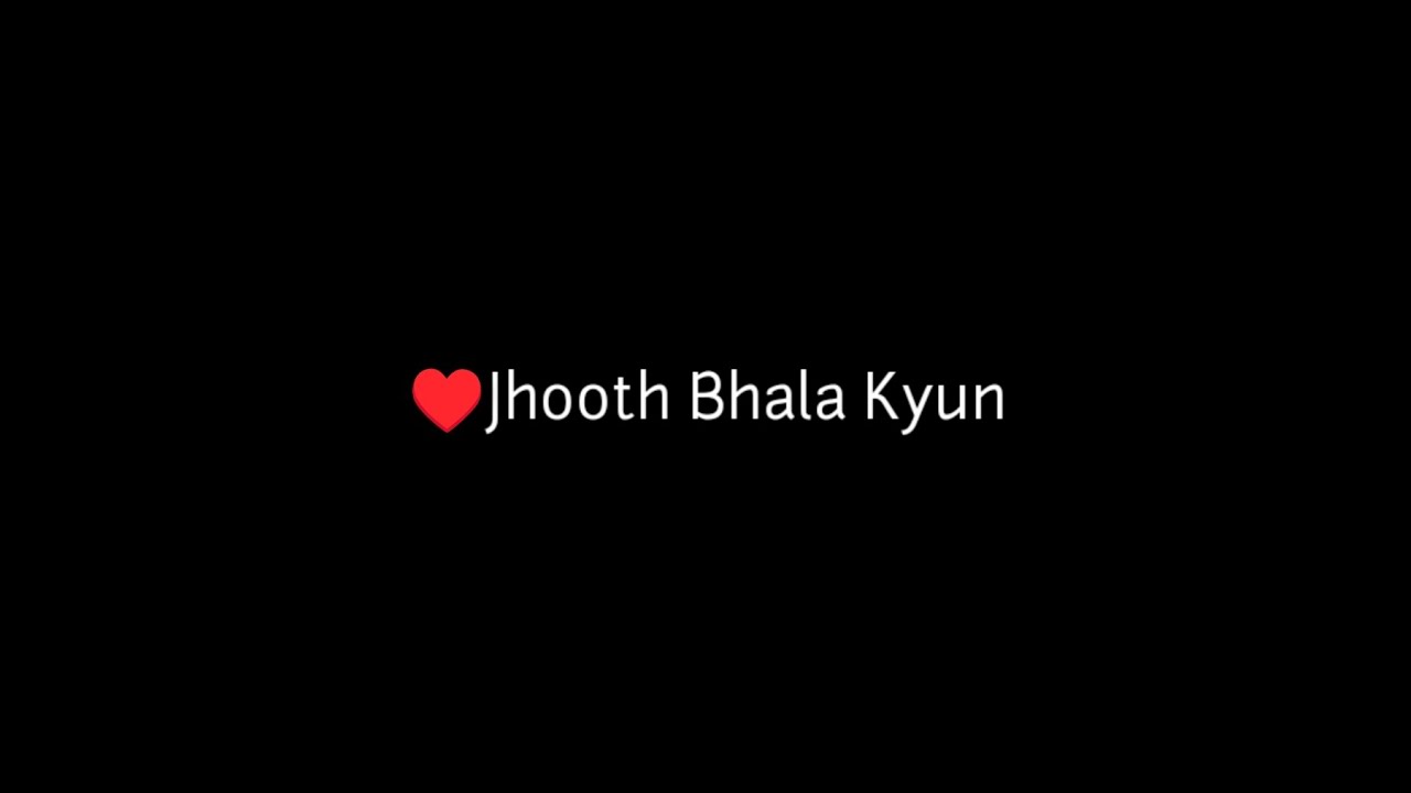 &hearts;️ Mainu Vida Karo | Jhooth Bhala Kyun | Black Screen Status | Arijit Singh Black Screen Status