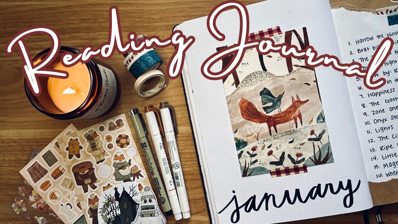 january reading journal set up | WINTER FOXES 🦊❄️