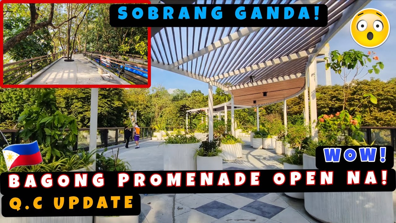 Bagong Landscape Promenade sa Quezon City Circle  Binuksan na sa Publiko! Super Ganda! 🇵🇭
