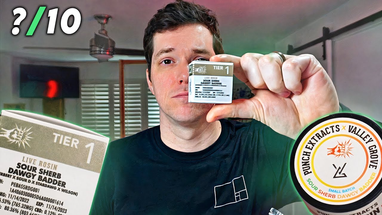 One Dab Review : Punch Extracts Live Hash Rosin Sour Sherb Dawgy Badder