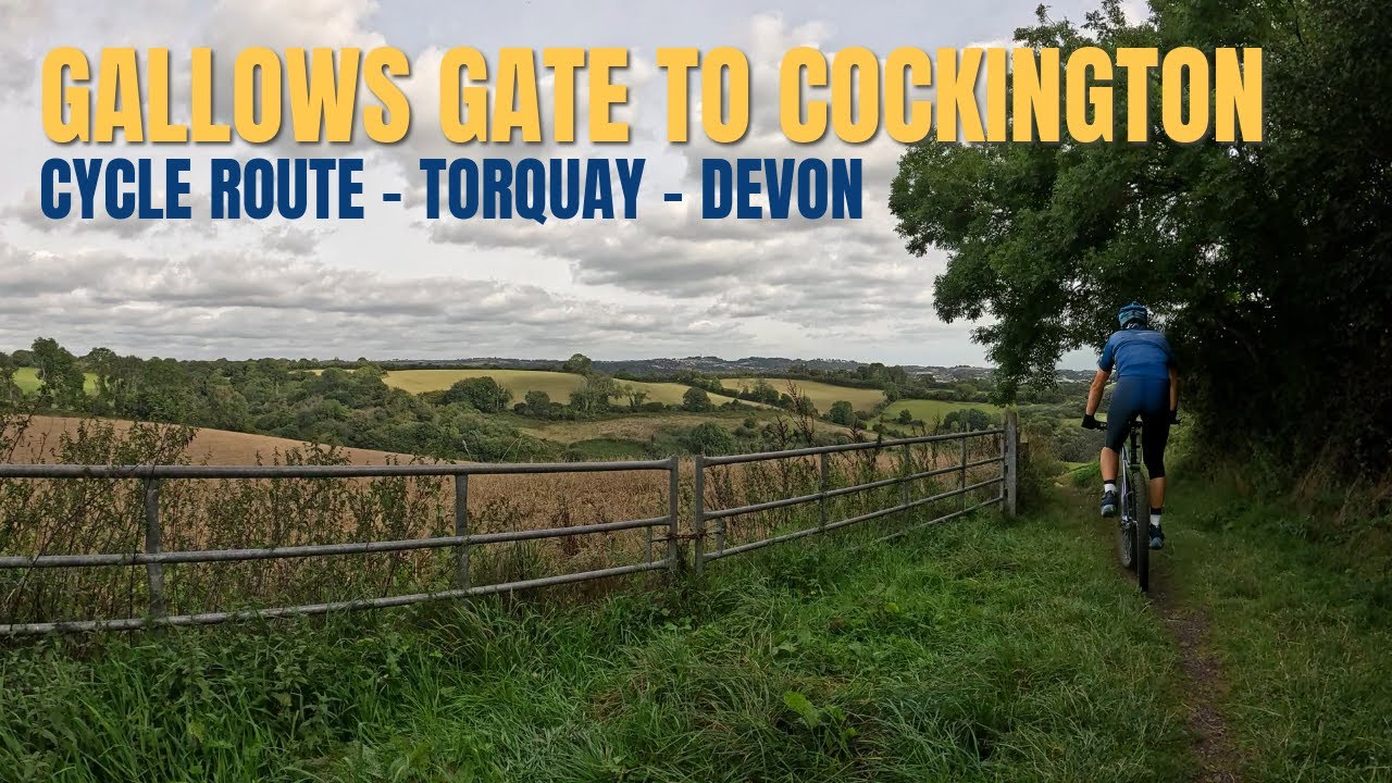 Cycling POV Gallows Gate to Cockington - Torquay Devon