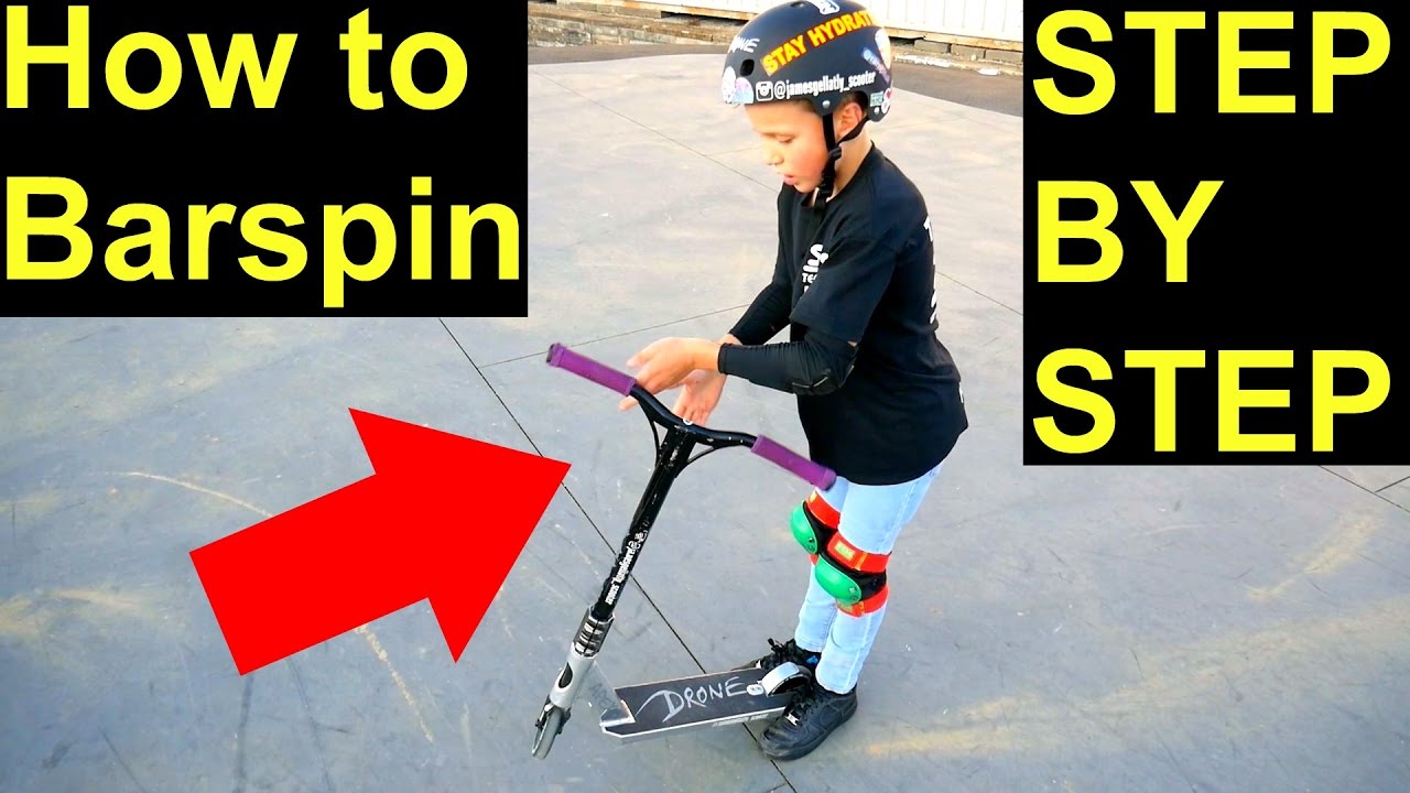 How to Barspin on a Scooter✅EASIEST & FASTEST WAY⚠️‼️