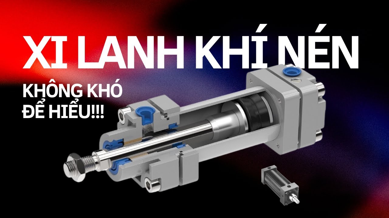 Chưa hiểu xi lanh khí nén là gì? Xem video này là biết ngay| How Pneumatic Cylinders Work #cylinder