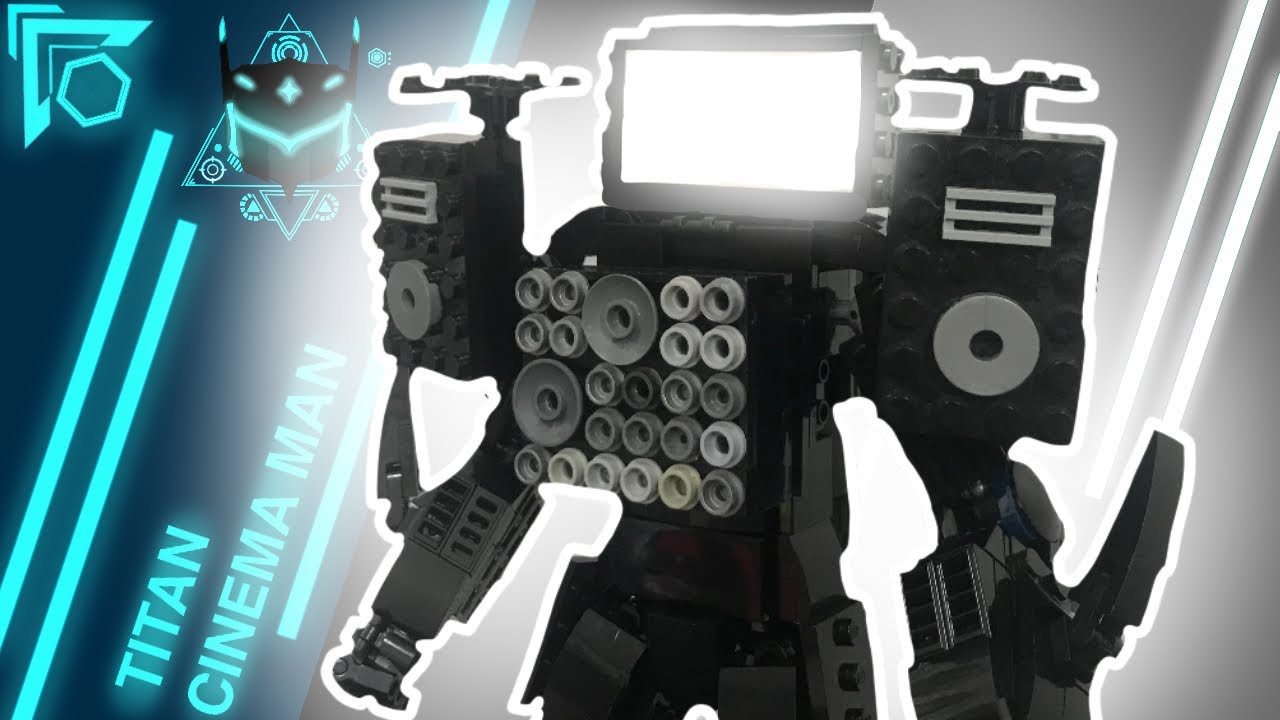 LEGO TITAN CINEMA MAN+CHANGEABLE (Tutorial) #lego #skibiditoilet #titancinemaman  #legomech #viral