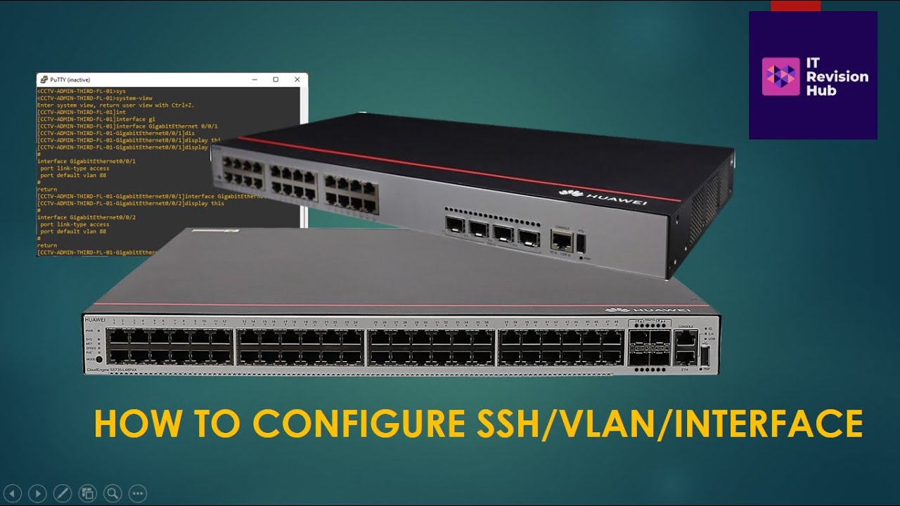 Huawei S5735 Network Switch SSH Configuration