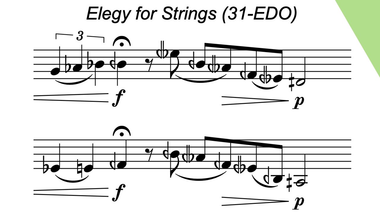 (31-EDO) Elegy, for Strings (2024)