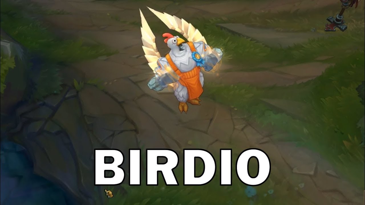Birdio (Bird/Chicken Galio) League Skin Spotlight - League of Legends