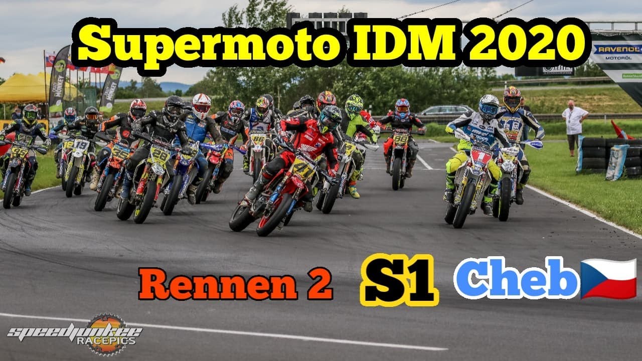 SUPERMOTO IDM 2020 Cheb (CZE) S1 RACE 2