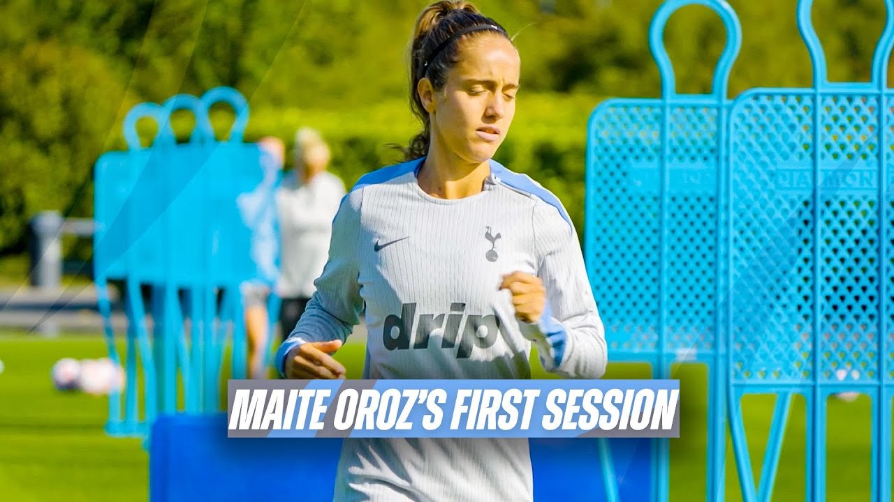 In Focus: Maite Oroz's First Training with Spurs