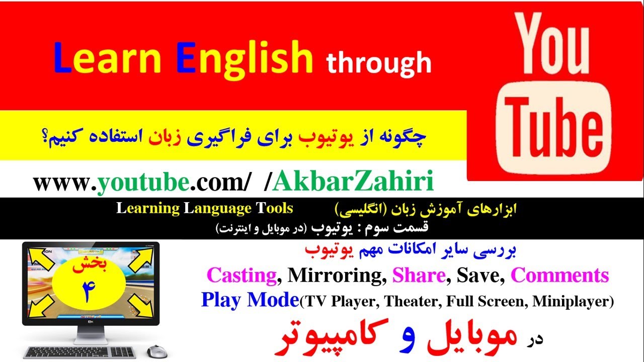 بخش4–حالتهای مختلف نمایش فیلم،اشتراک گذاری،بیان نظر و پخش از تلویزیون Play-Modes-Casting-Comments