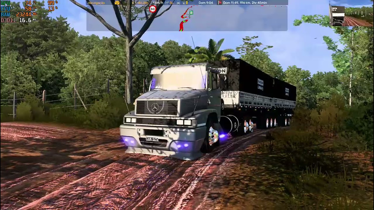 Ets2 mercedes 1620 superando desafios