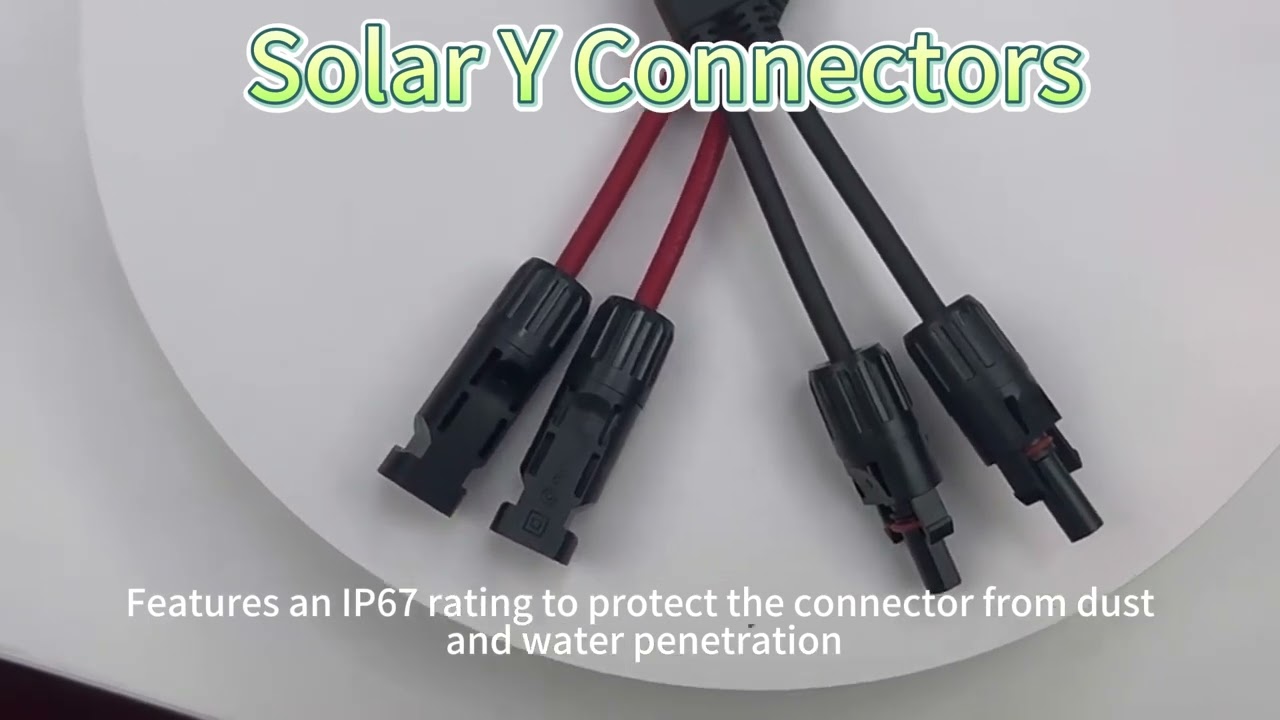 Y Branch MC4 2 to 1 Solar Panel Cable Connectors