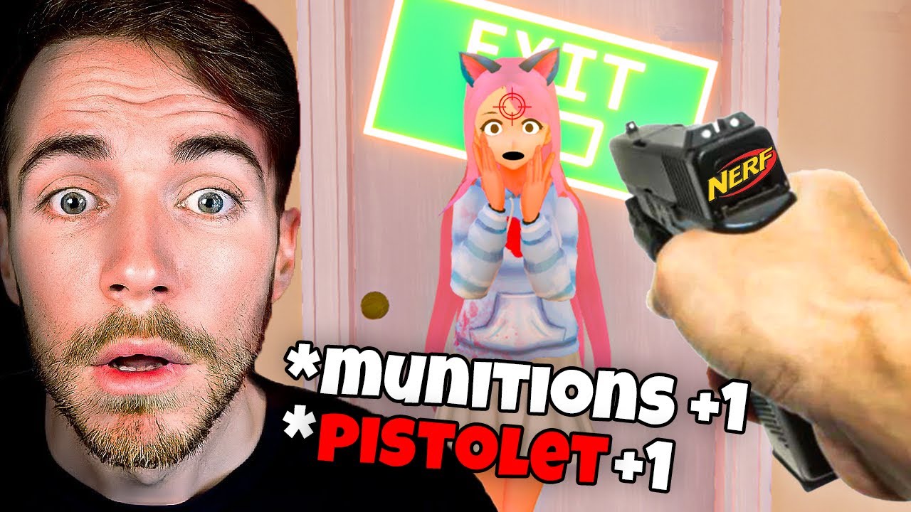 ON TROUVE UN PISTOLET DANS LE TIROIR DE LA YANDERE ?! (et on va l'utiliser...)