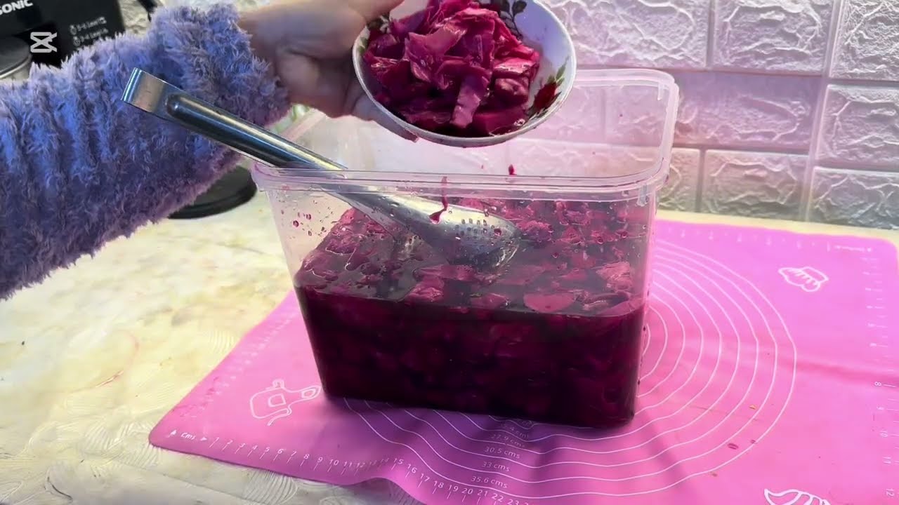 الطرشي الأحمر العراقي🍀🫜تحضيراتي لشهر رمضان ٢٠٢٦