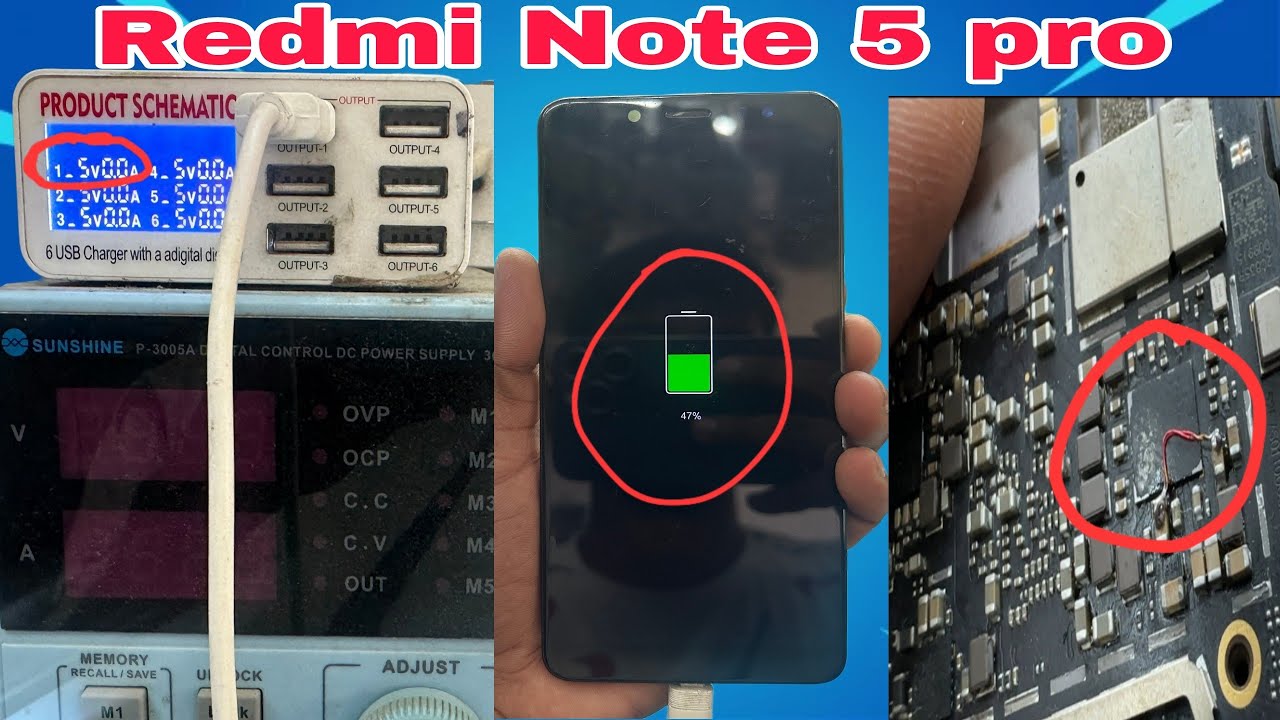 Mi note 5 pro Fake Charging Problem || Redmi Note 5 pro charging not store Solution