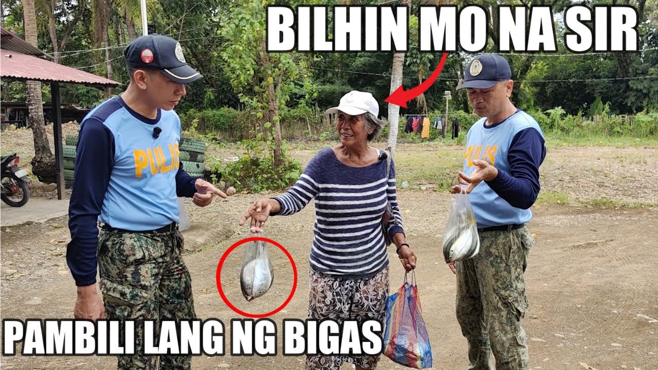 TINDERA SA PULIS NA LUMAPIT PARA MAY PAMBILI NG BIGAS KAHIT BUMABAGYO NA TODO KAYOD PA RIN SI NANAY