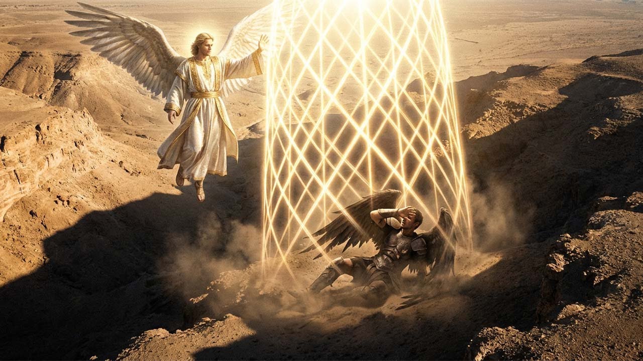 Archangel Raphael vs. Azazel: The Duel in the Desert