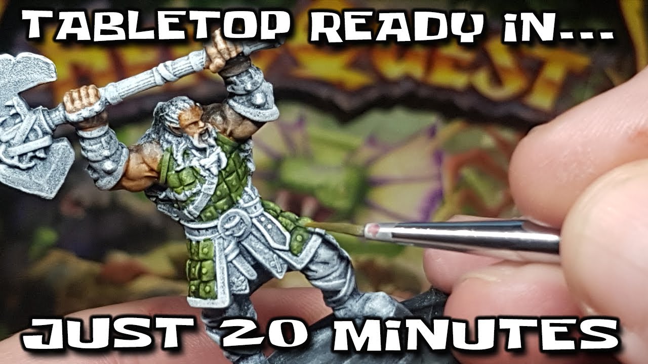 Paint Heroquest Miniatures FAST with Slapchop Technique!