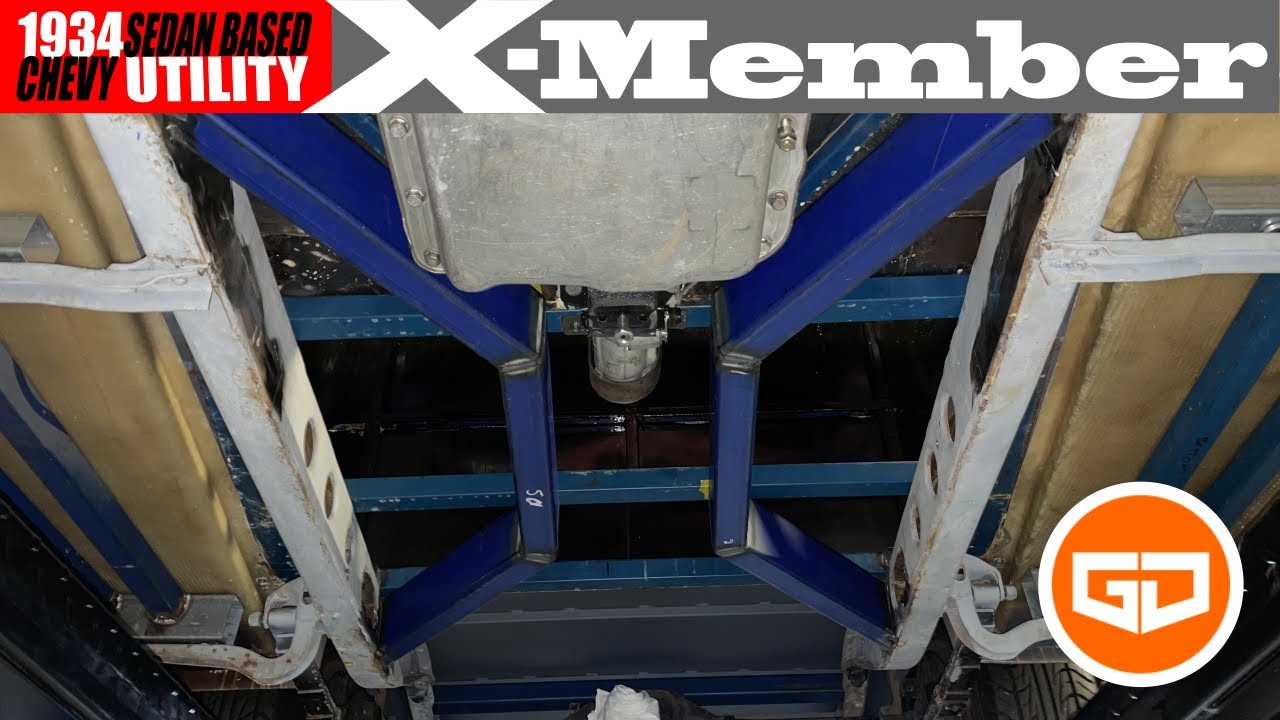 1934 Chevy Hot Rod Utility X Member, Rear Shock Mounts and More Ep 101