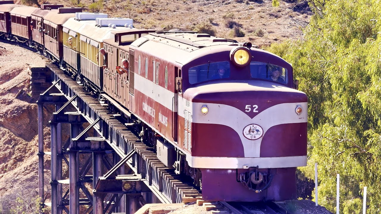 CR NSU52 Crosses The Woolshed Flat Bridge Before Arriving Woolshed Flat - Pichi Richi Explorer May25