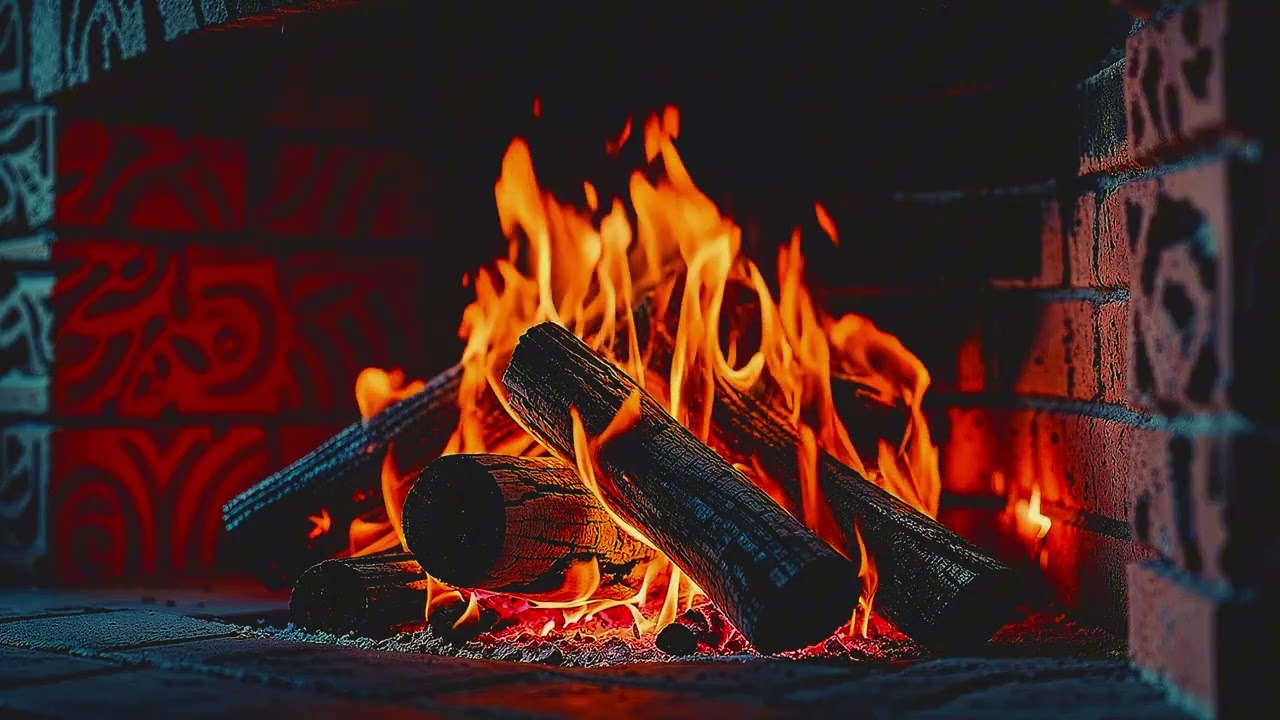 Cozy 4K Fireplace 🔥 Real Crackling Sounds for Deep Relaxation (No Music)