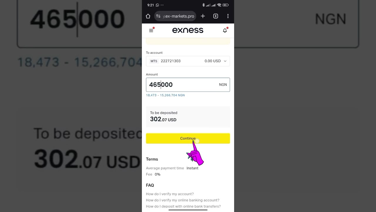 Как пополнить счет Exness банковским переводом